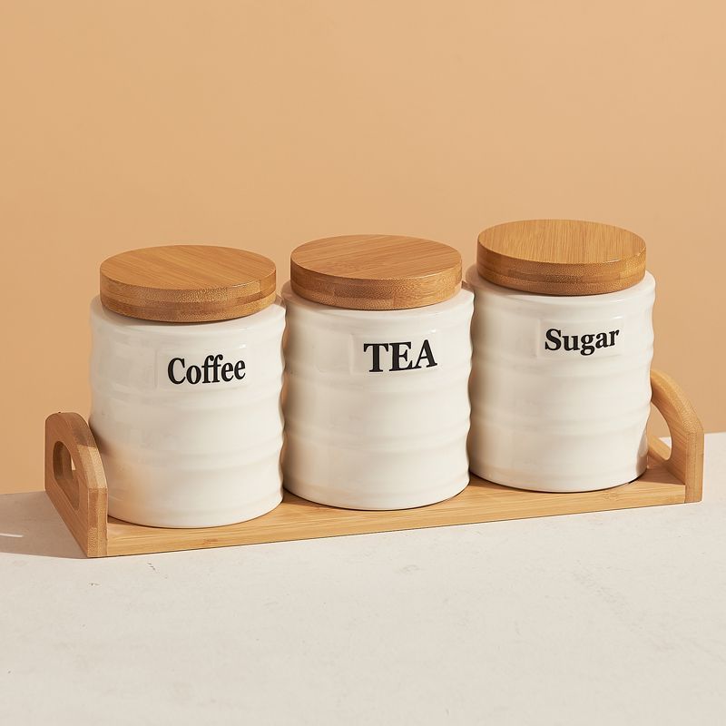 Kitchen Baking Canisters - Ensemble de 3 pots de rangement