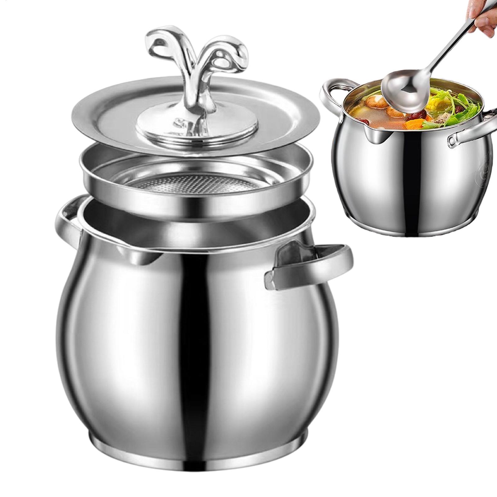 Kitchen Baking Canisters - Récipient à graisse en acier inoxydable,