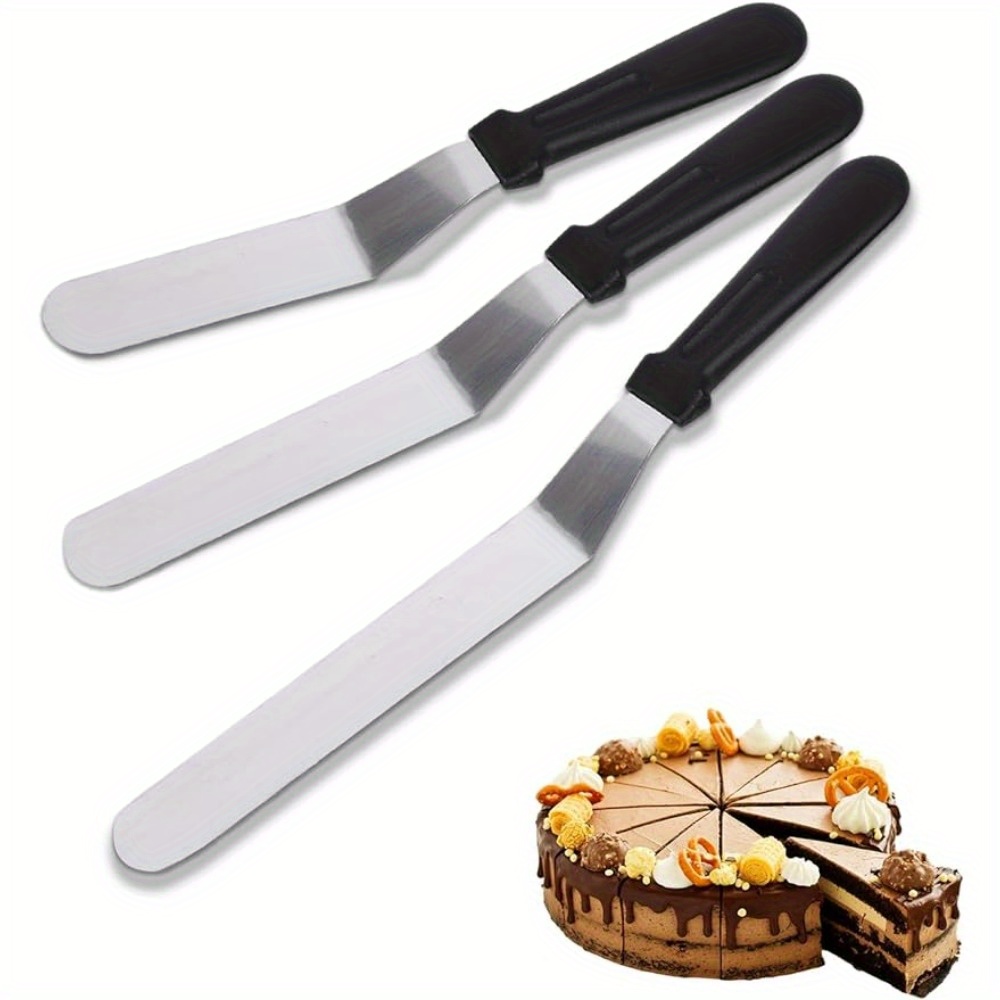 Offset Spatula Set - Spatule à glaçage coudée en acier