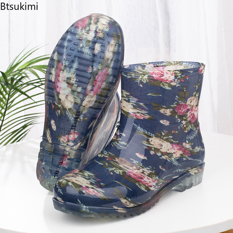 Kitchen Job - Bottes de pluie imperméables pour femmes,