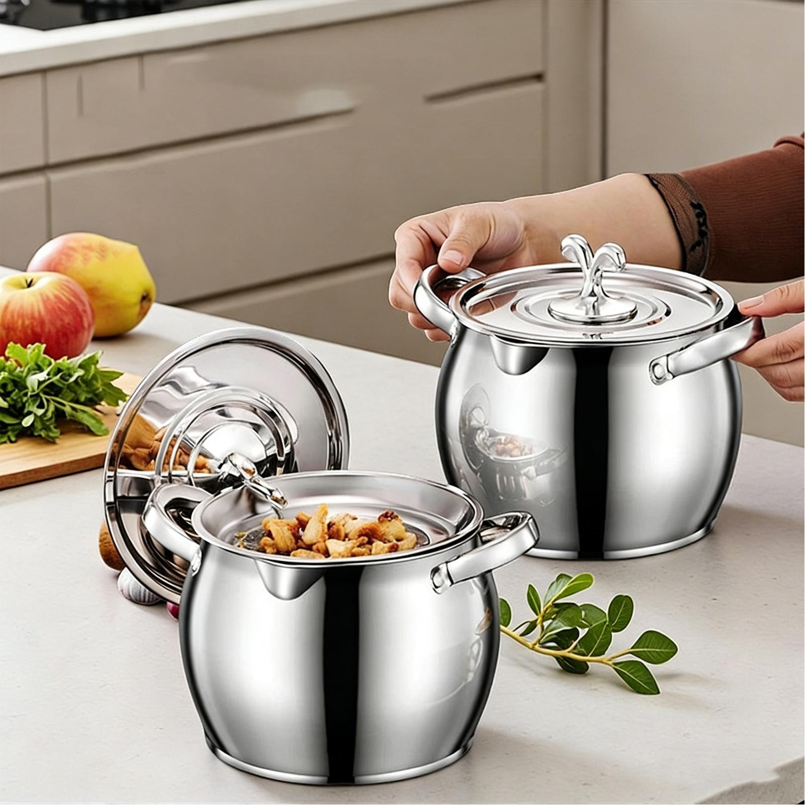 Kitchen Baking Canisters - Récipient à graisse en acier inoxydable