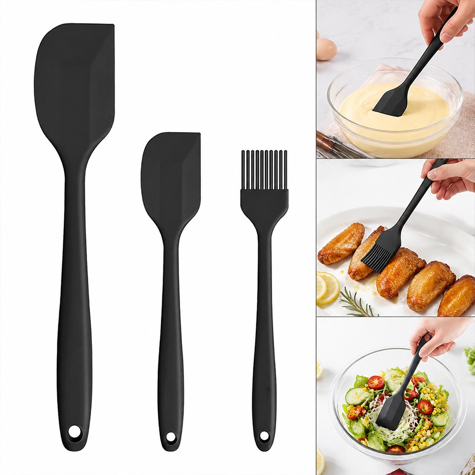 Bread Baking Kitchen Utensils - Lot de 3 spatules en silicone
