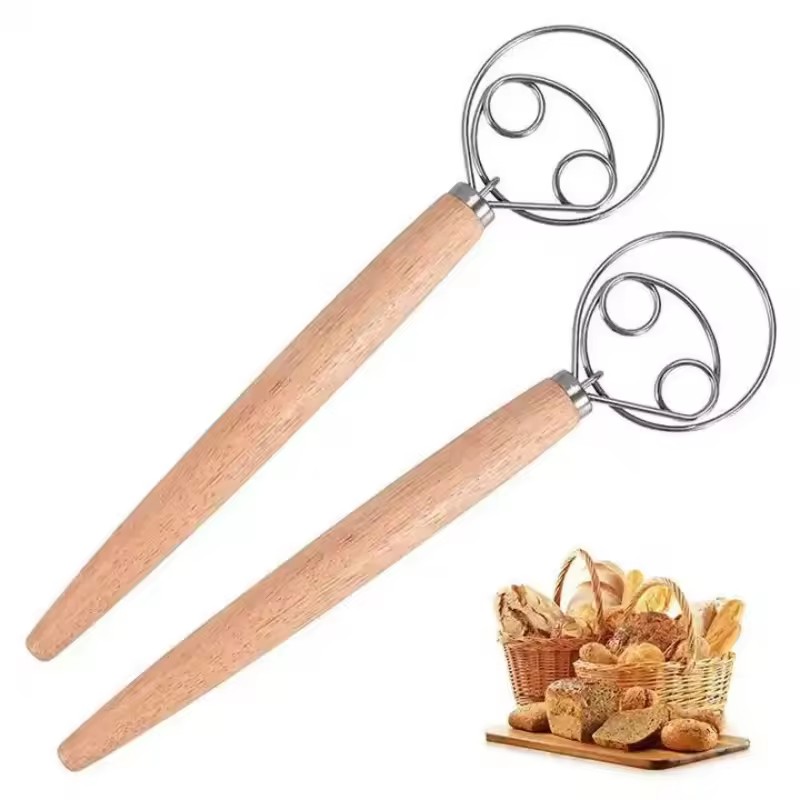 Bread Baking Kitchen Utensils - Fouet à pâte en acier inoxydable