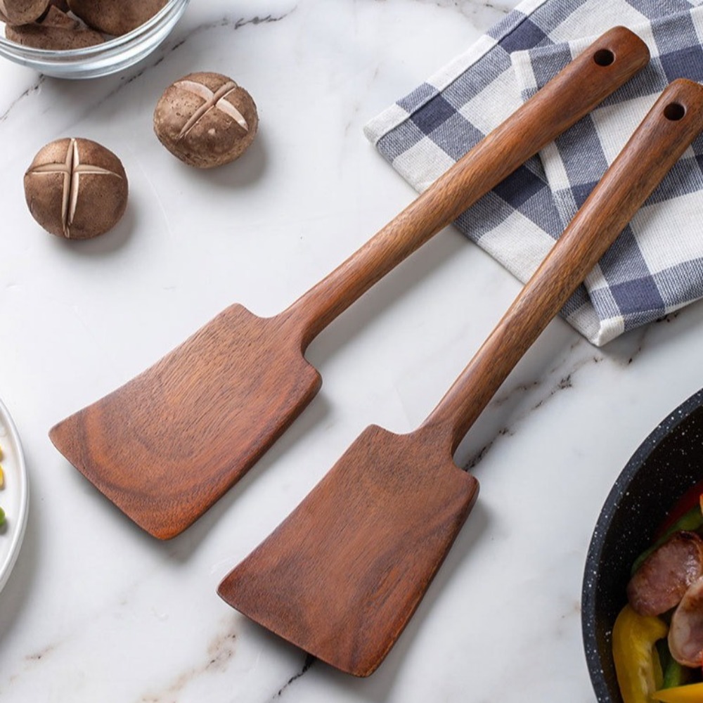 Offset Spatula Set - Spatule de cuisine en bois massif