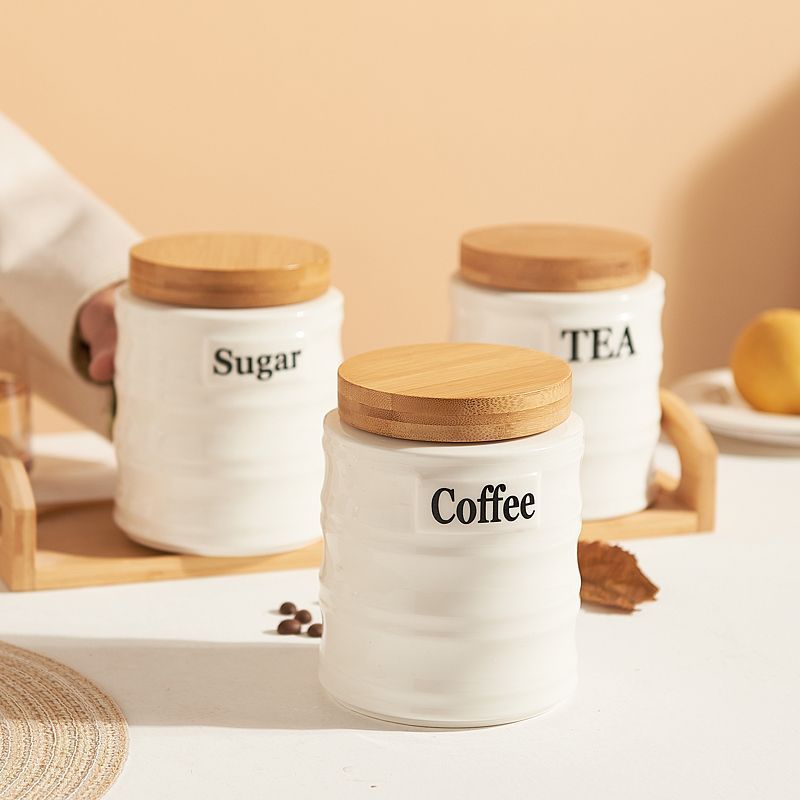 Ensemble de 3 pots de rangemen - Kitchen Baking Canisters avis et prix