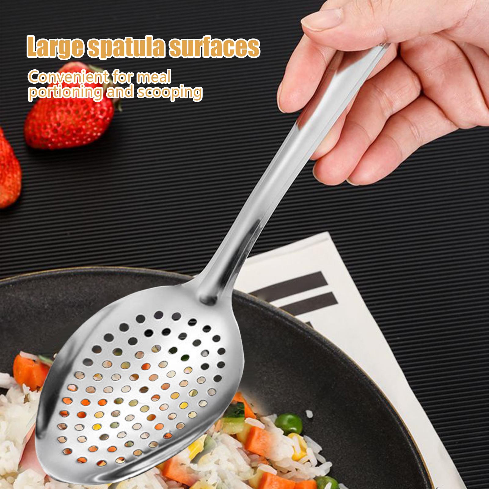 Cuillère à fente en acier inox - Offset Spatula Set avis et prix