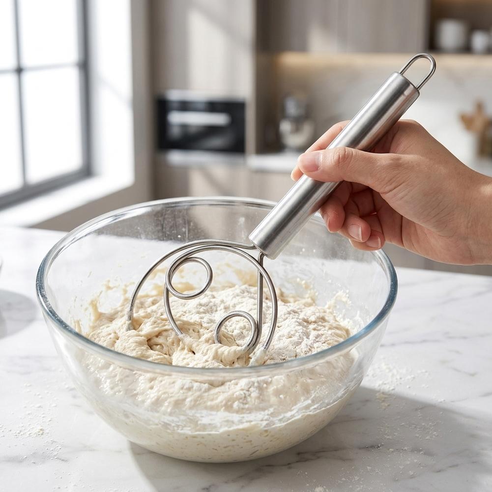 Fouet à pâte en acier inoxydab - Bread Baking Kitchen Utensils avis et prix