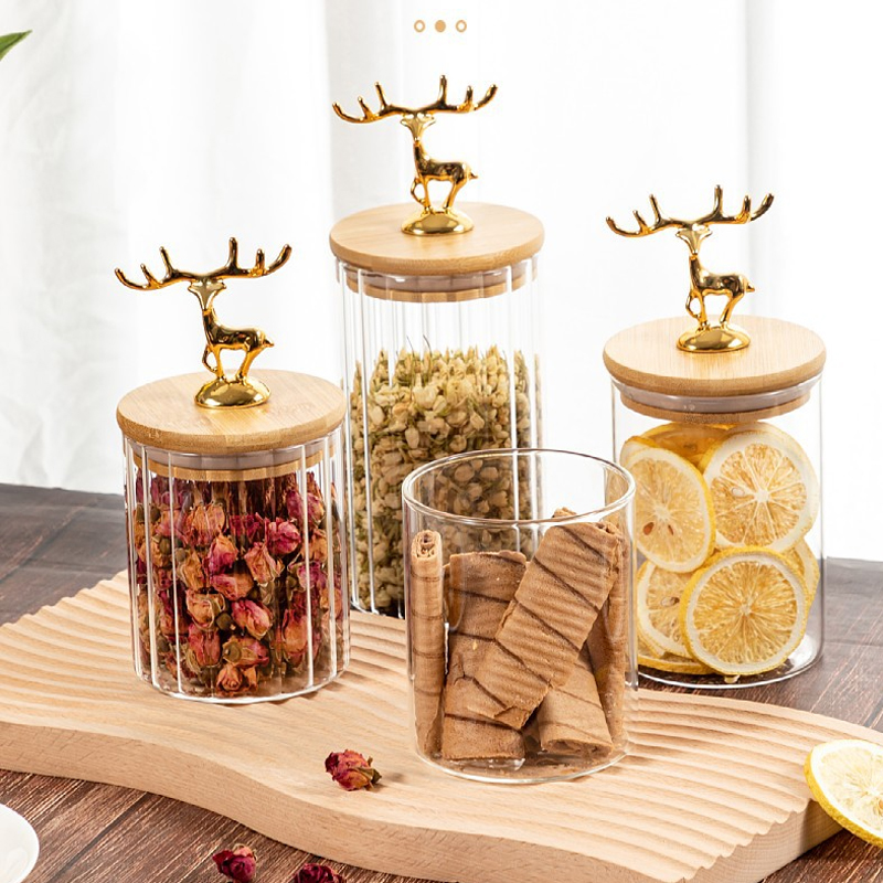 Pot de stockage d'élan doré no - Kitchen Bank avis et prix