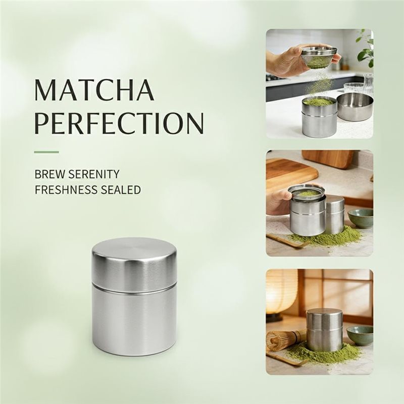 Tamis à poudre de matcha en ac - Kitchen Baking Canisters avis et prix