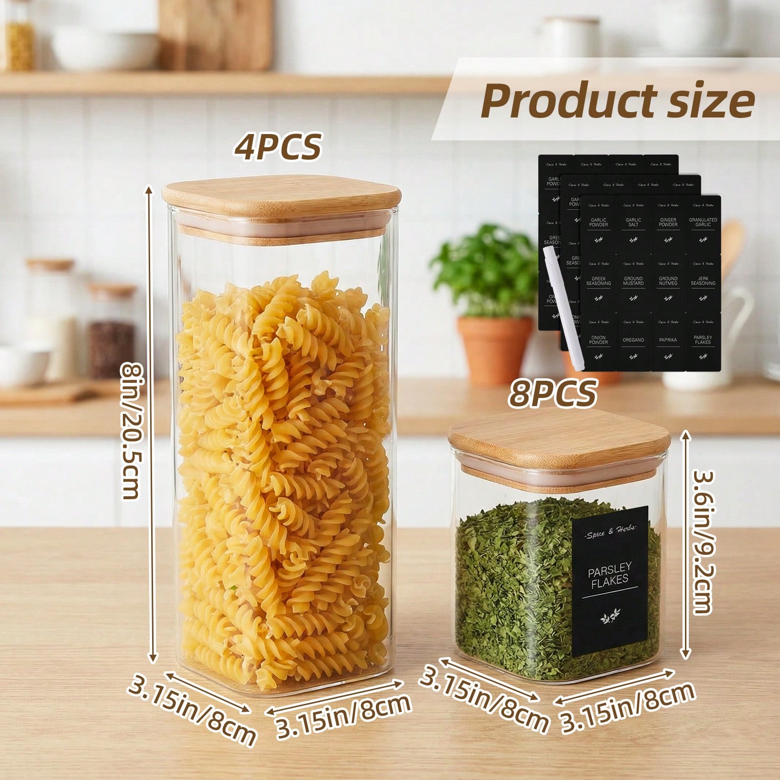 Tomnk 12 récipients de conserv - Kitchen Baking Canisters avis et prix